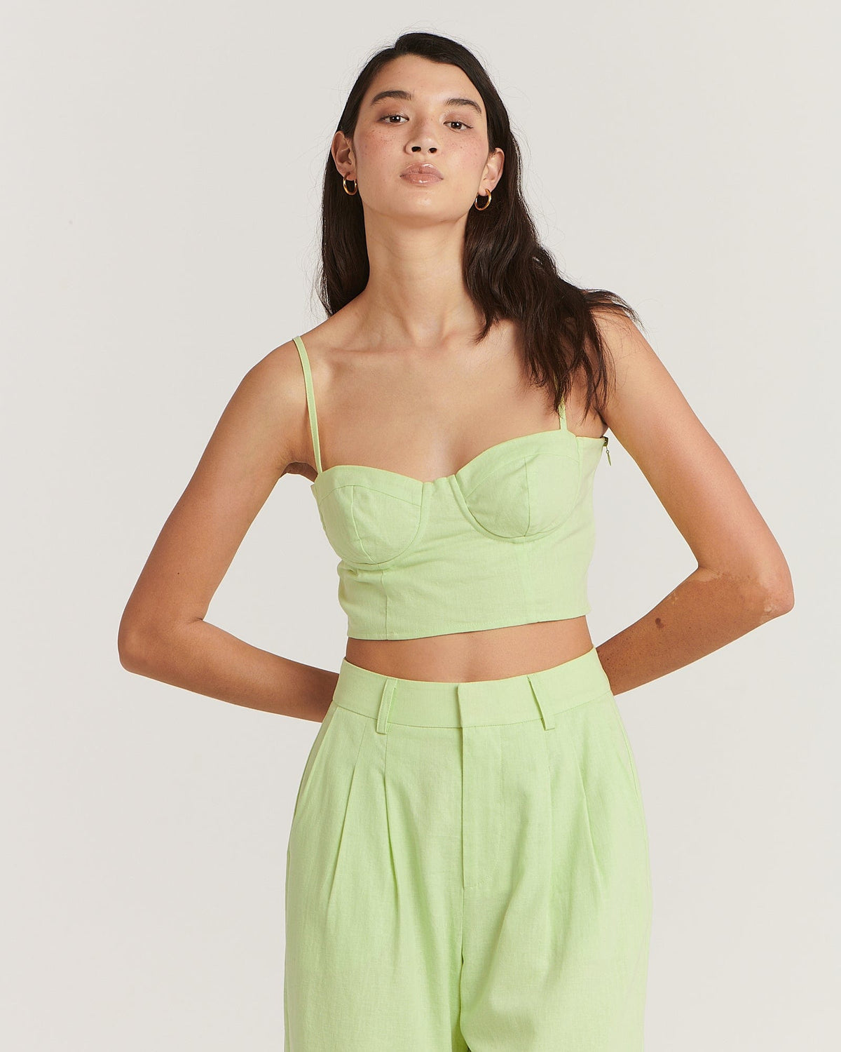 Alfie Top - Calming Green