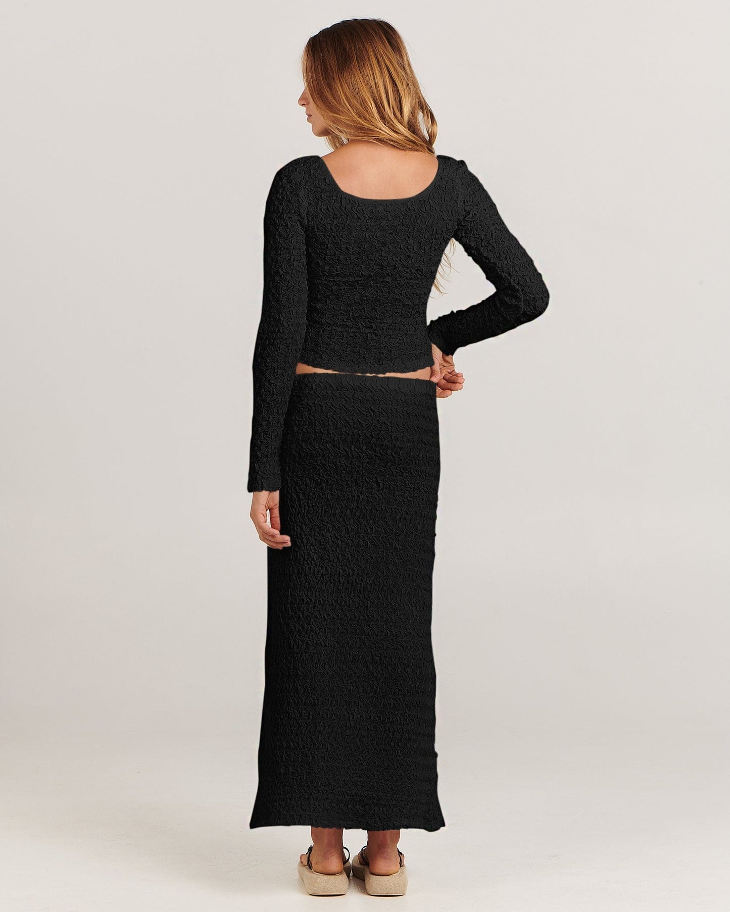 Gabby Midi Skirt - Black
