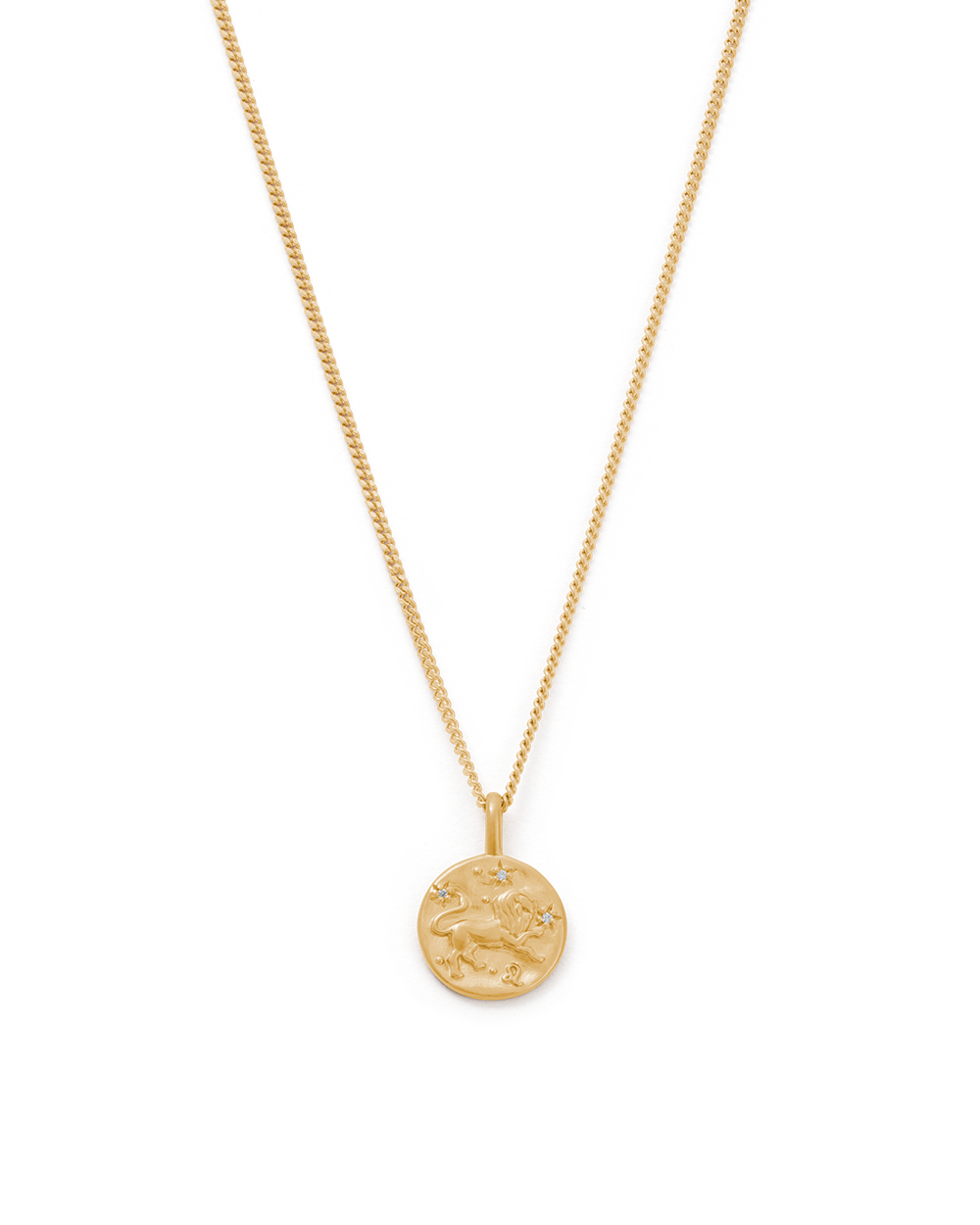 Leo Petite Zodiac Necklace - Gold