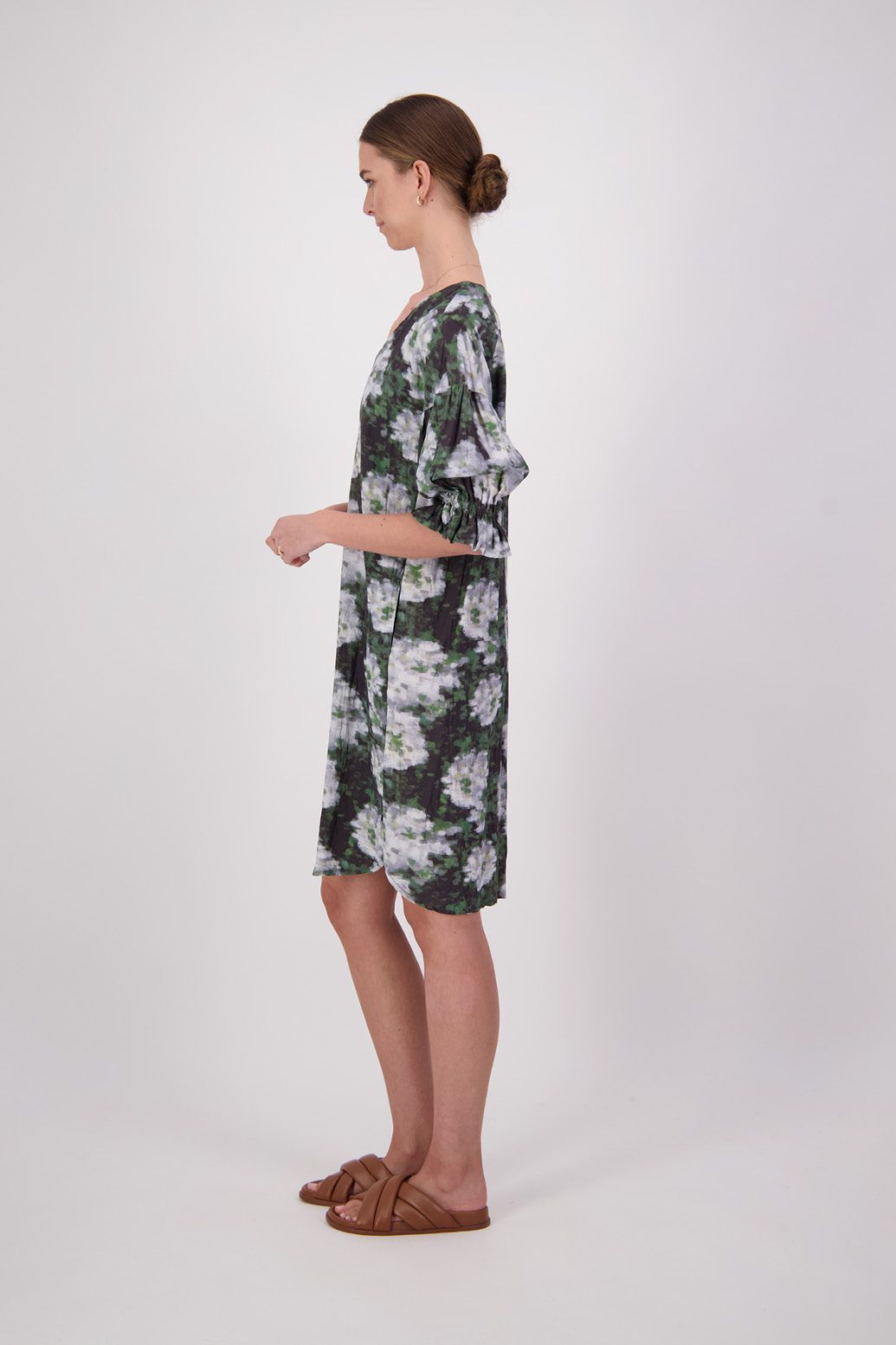Toddy Dress - Green Floral