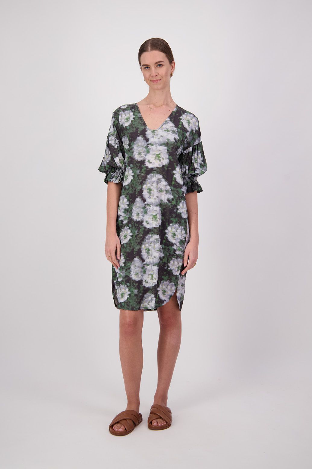 Toddy Dress - Green Floral