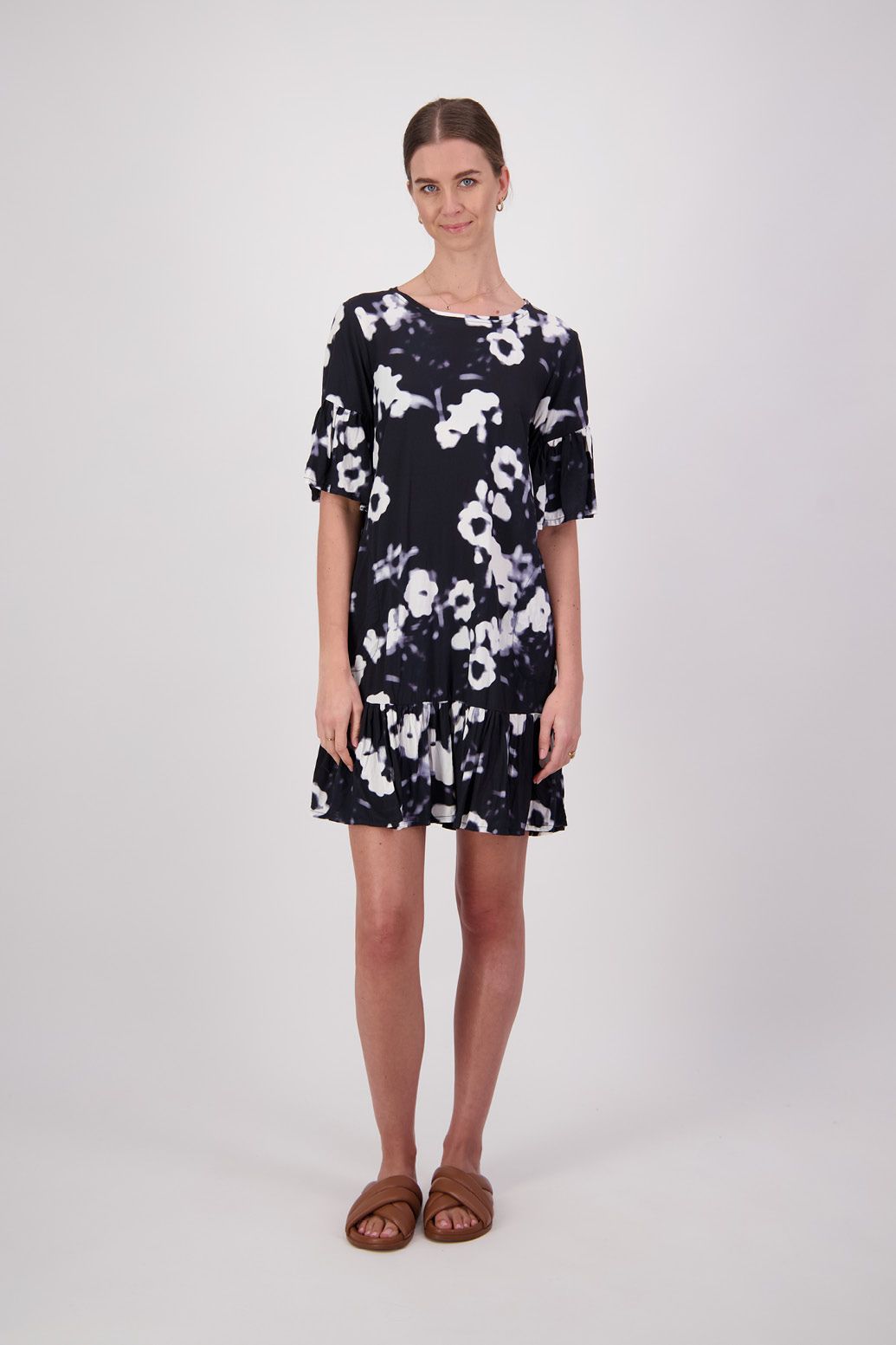 Jeannie Dress - White Floral