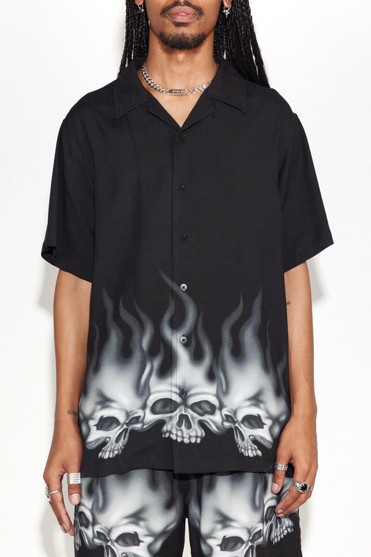 Smoking Skulls Shirt - Print