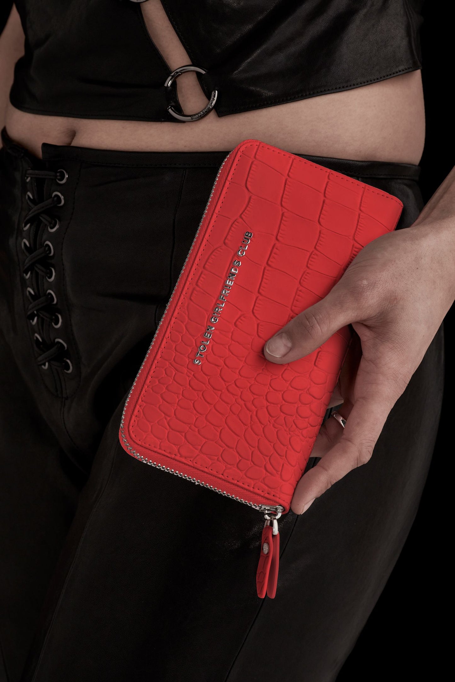 Big Trouble Wallet - Cherry Leather