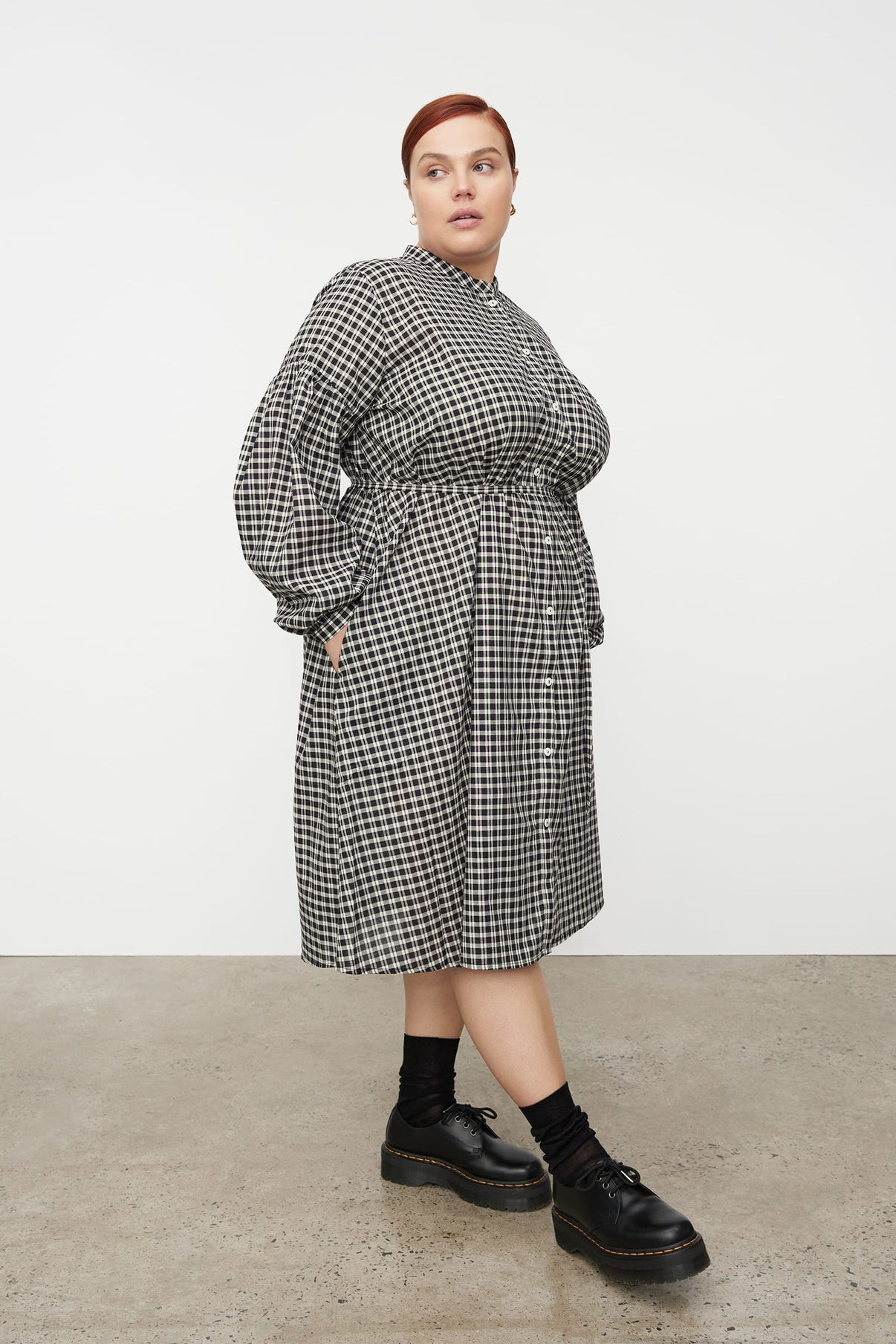 Patti Dress - Monochrome Check