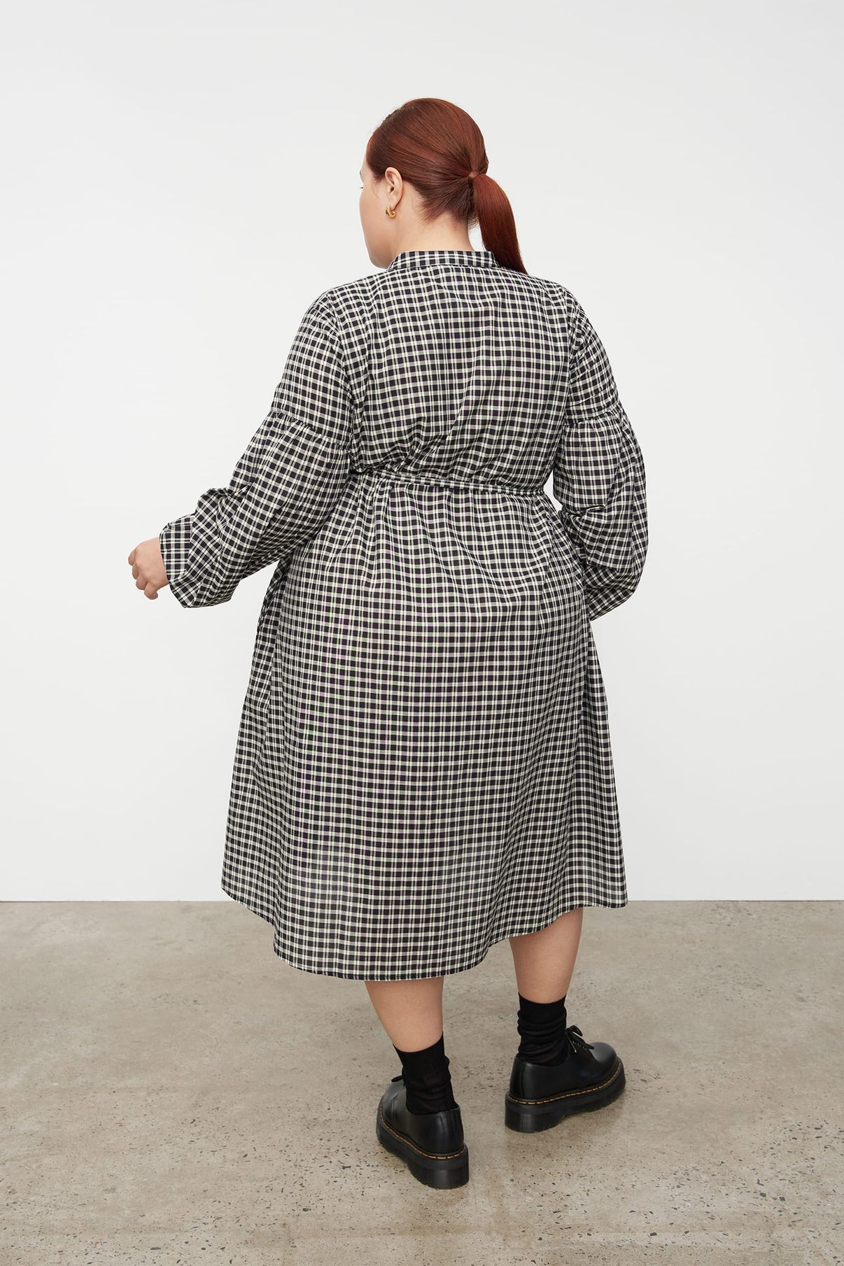 Patti Dress - Monochrome Check