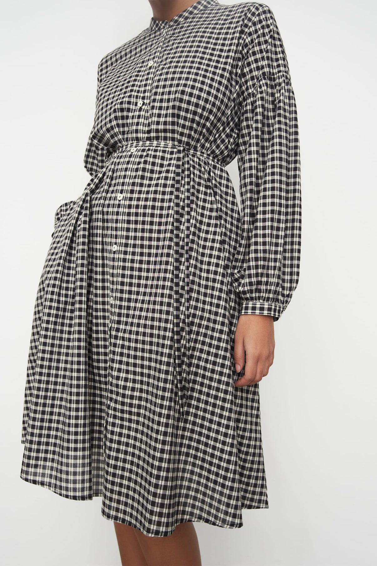 Patti Dress - Monochrome Check