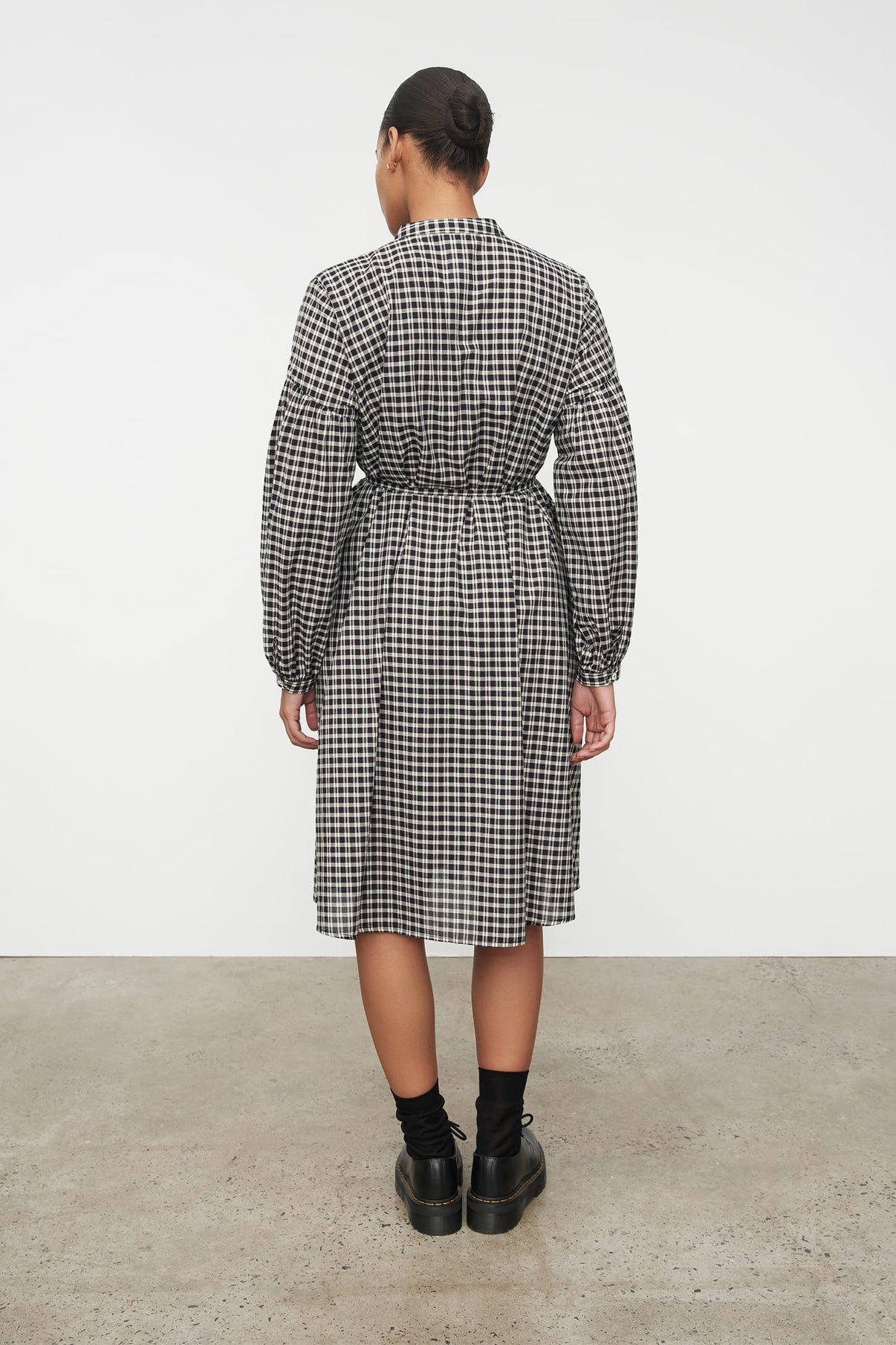 Patti Dress - Monochrome Check