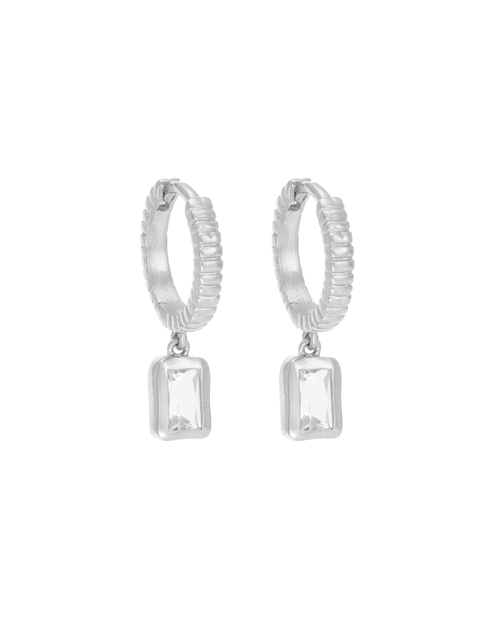 Sierra Hoops - Silver