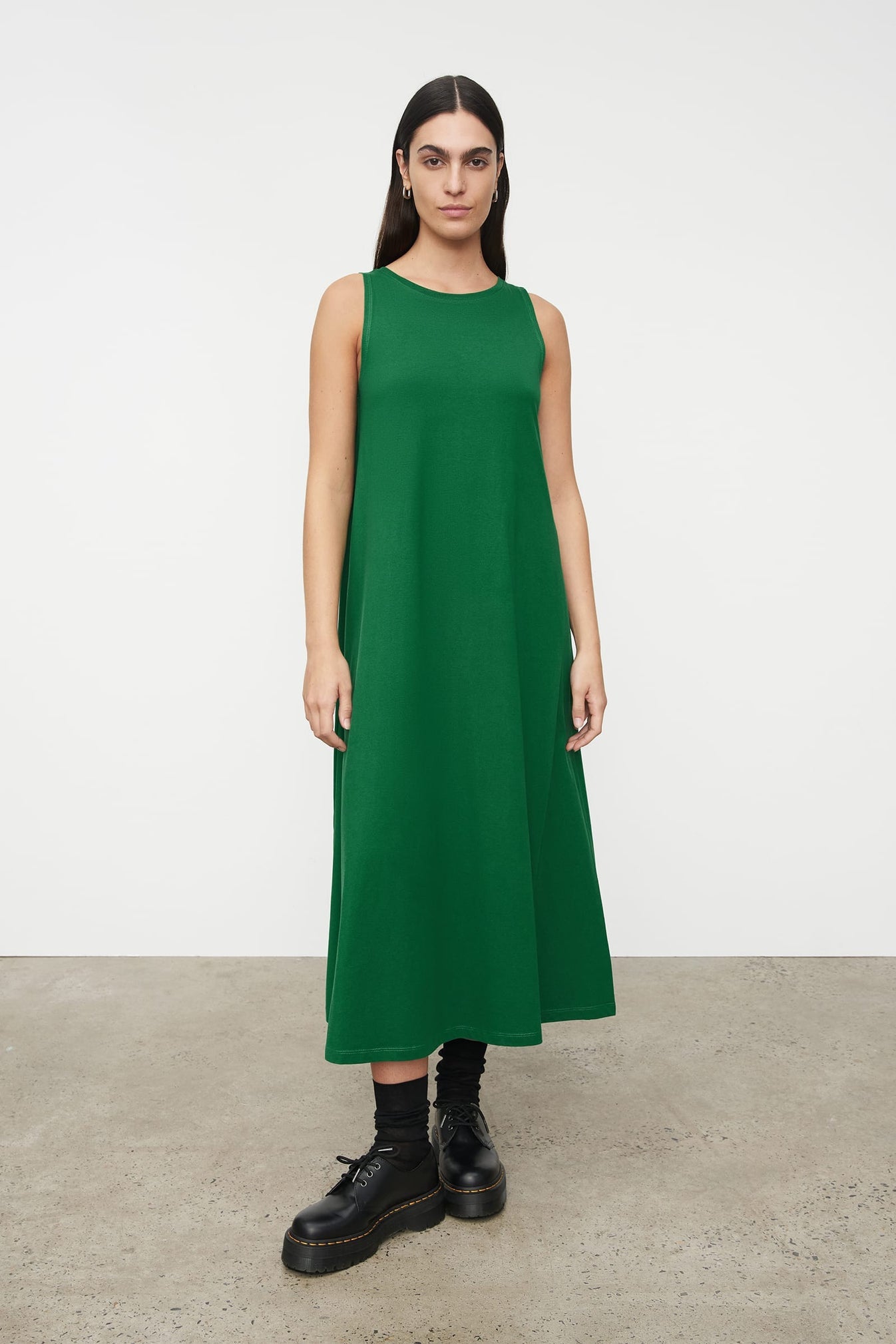Tank Swing Dress - Evergreen