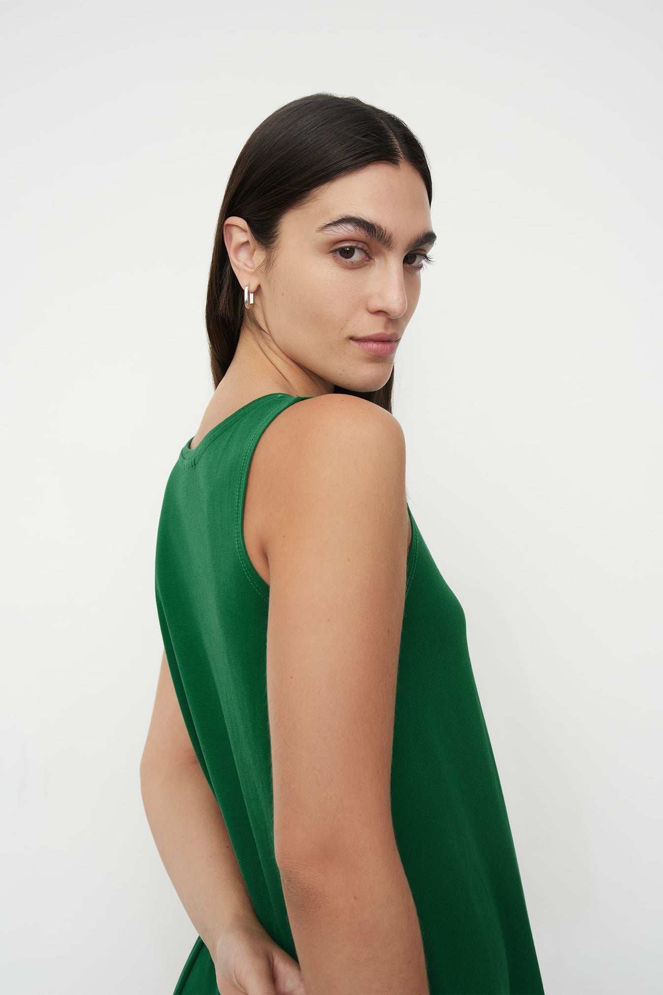 Tank Swing Dress - Evergreen
