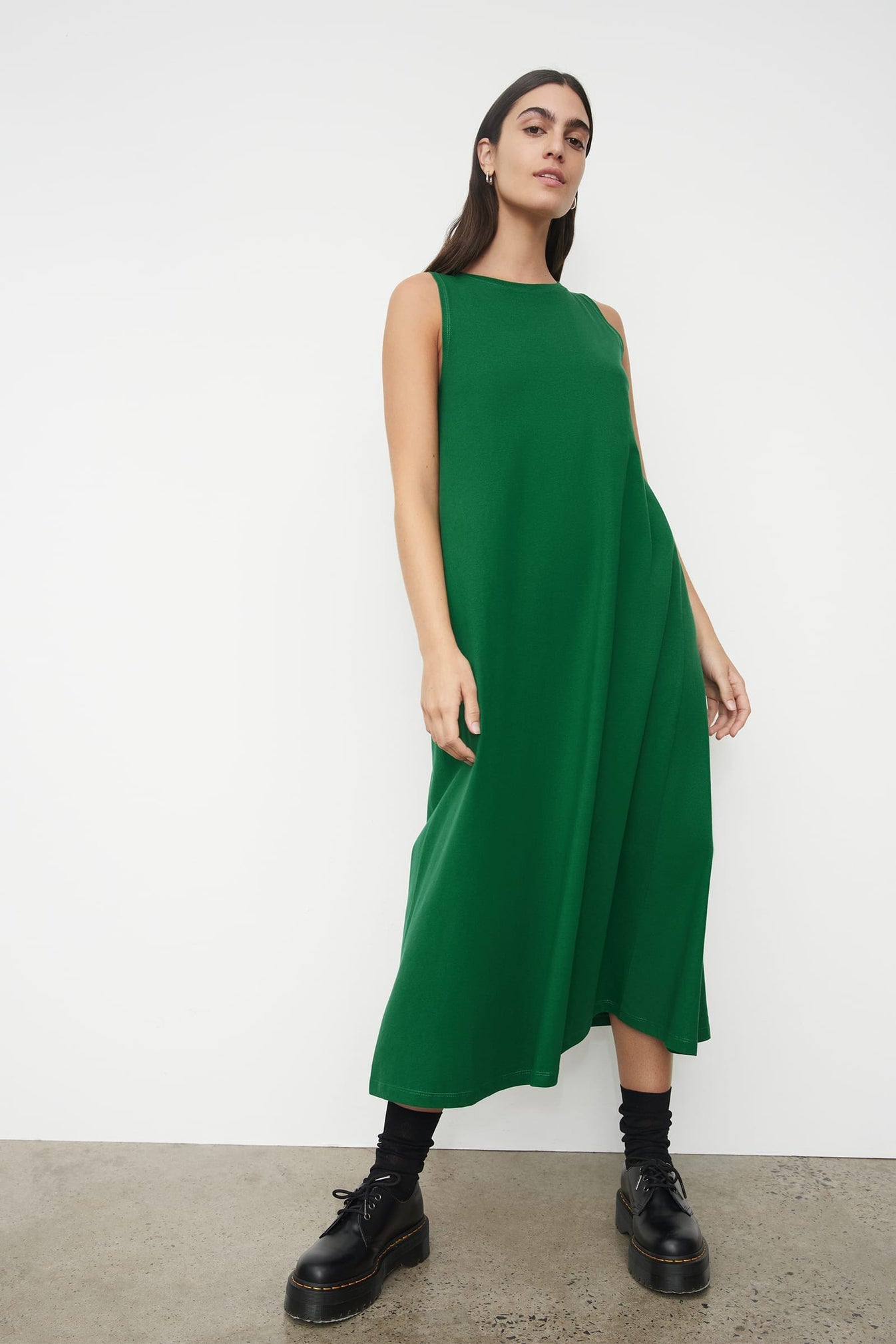 Tank Swing Dress - Evergreen