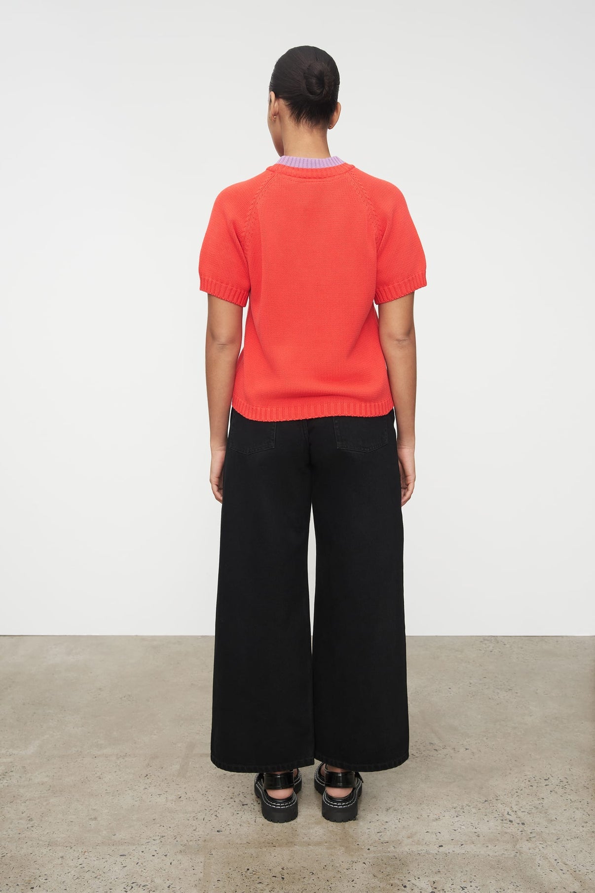 Trace Tee - Neon Red