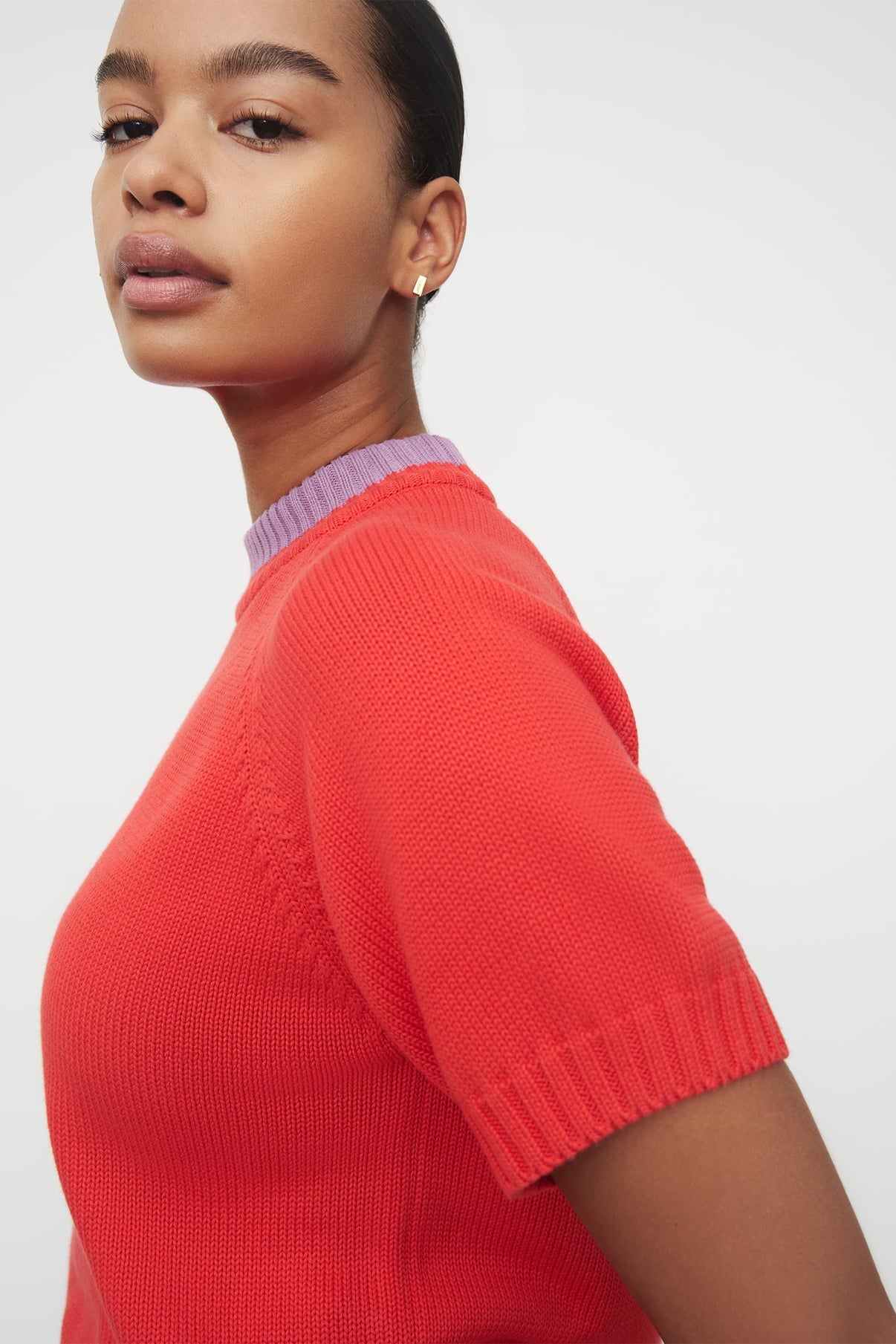 Trace Tee - Neon Red