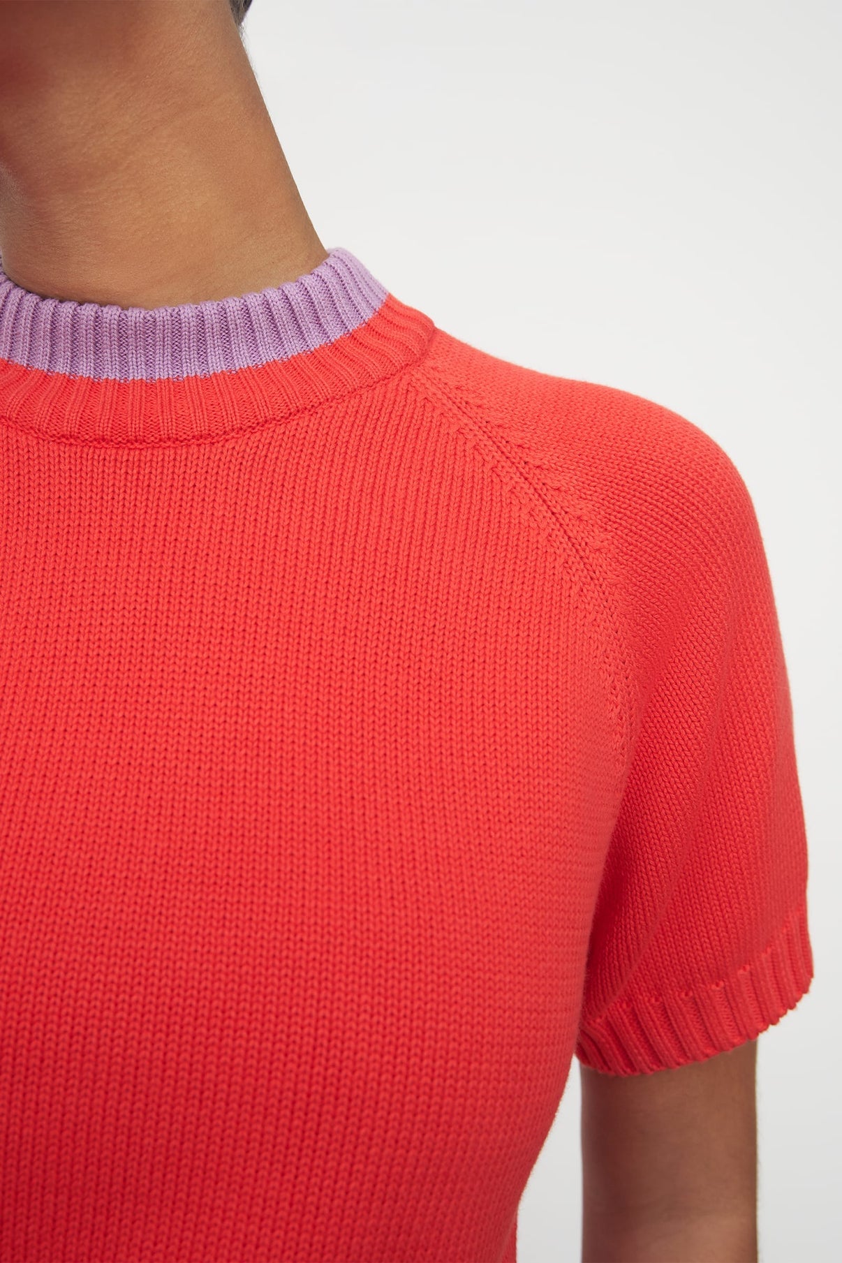 Trace Tee - Neon Red