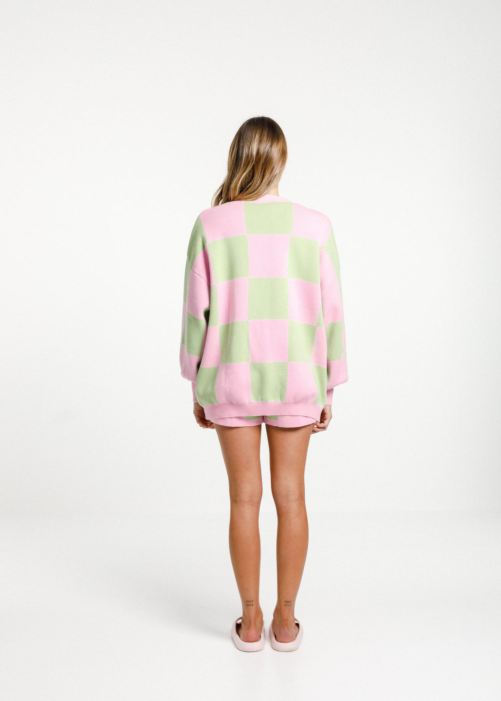 Check It Cardigan - Candy Apple