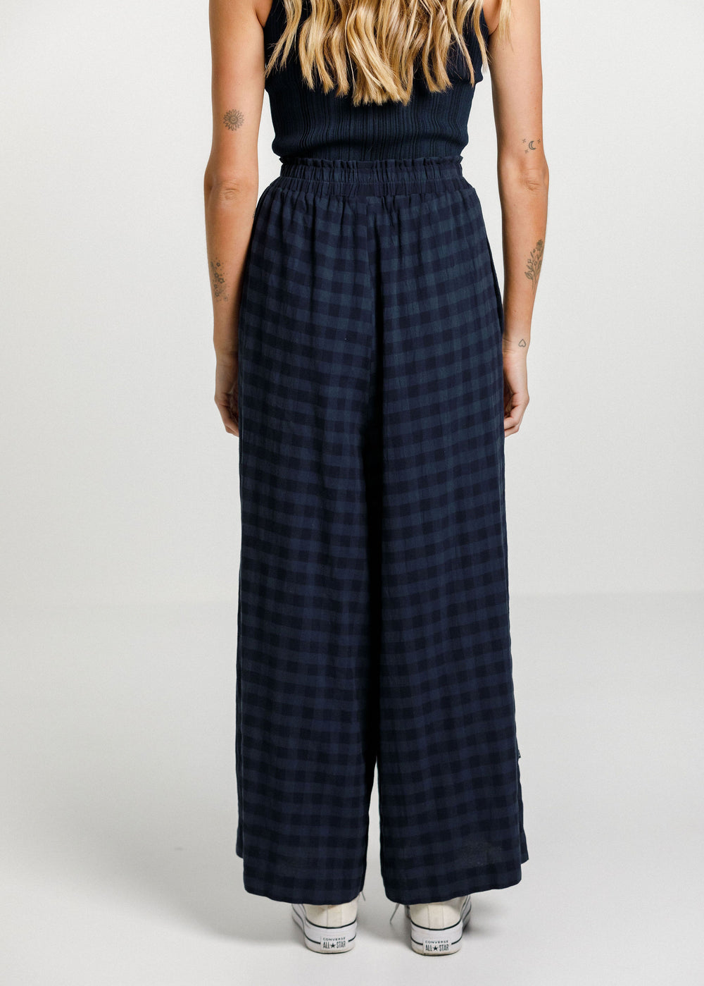 Zuzu Pant - Navy Check