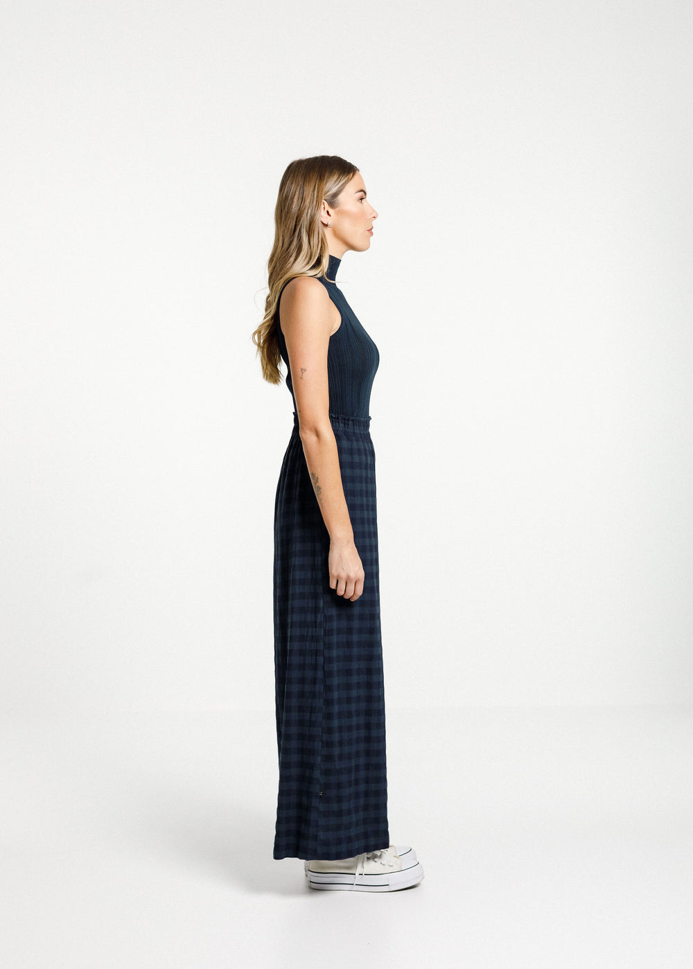 Zuzu Pant - Navy Check