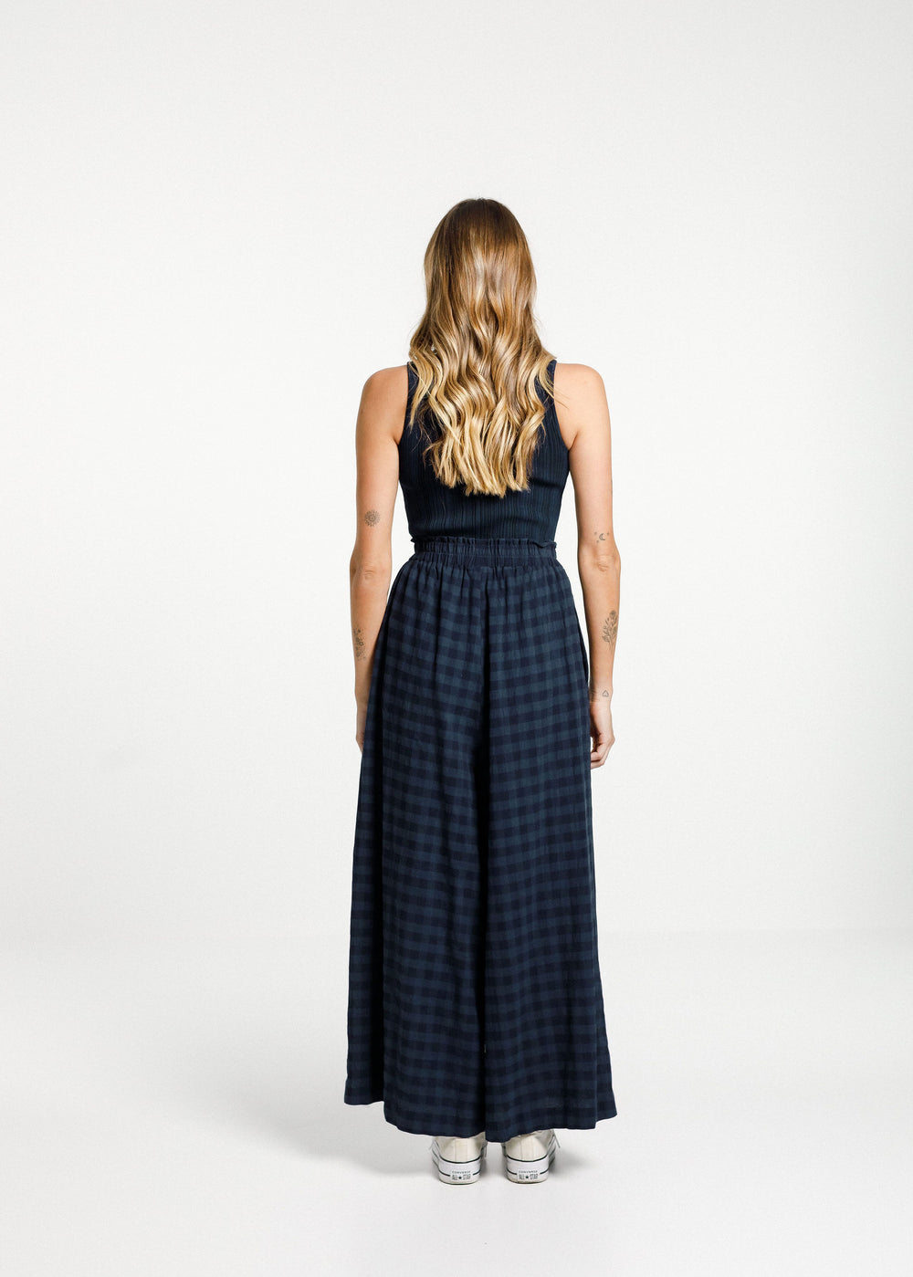 Zuzu Pant - Navy Check