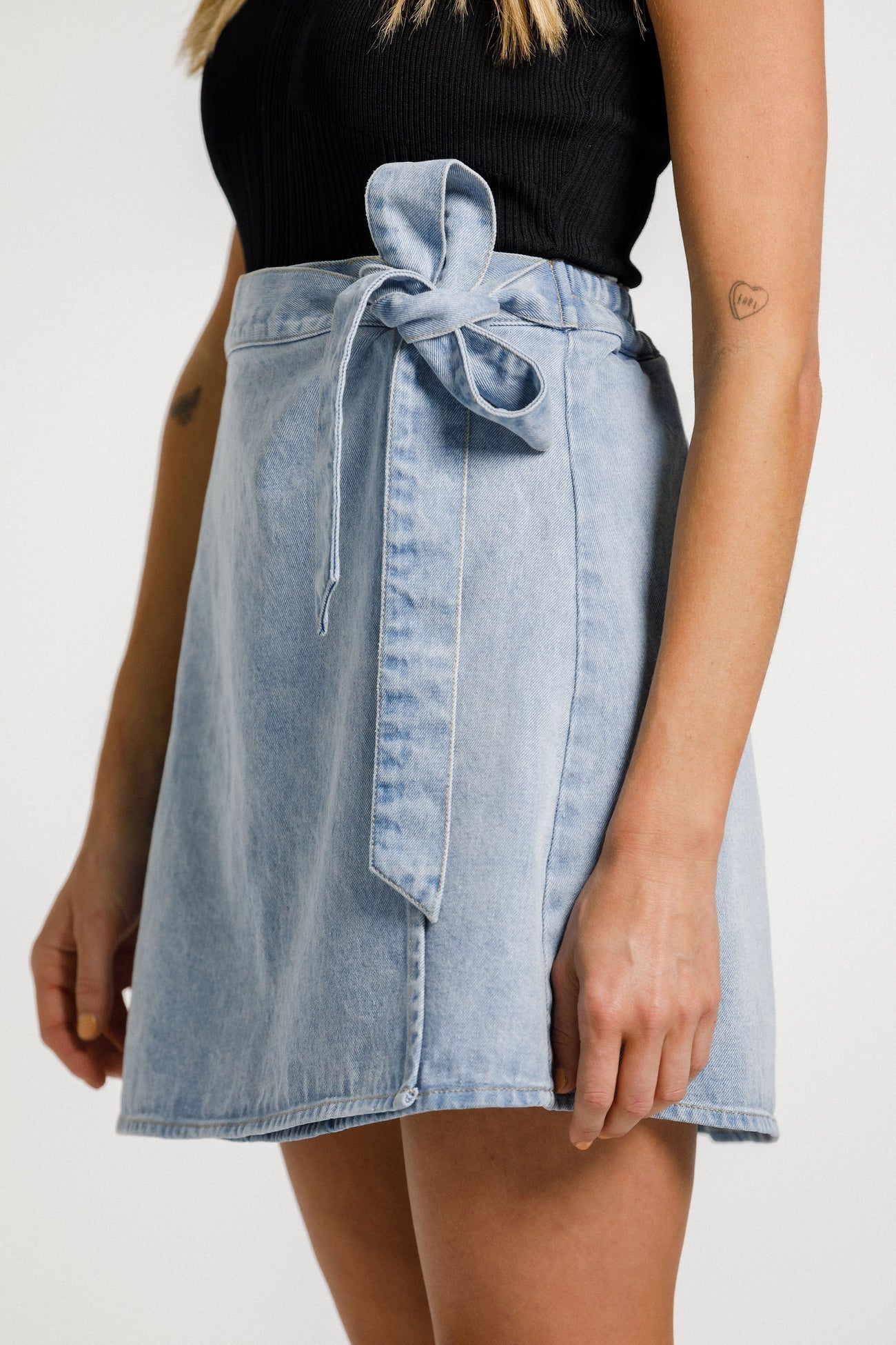 Lib Skirt - Stone Wash Denim
