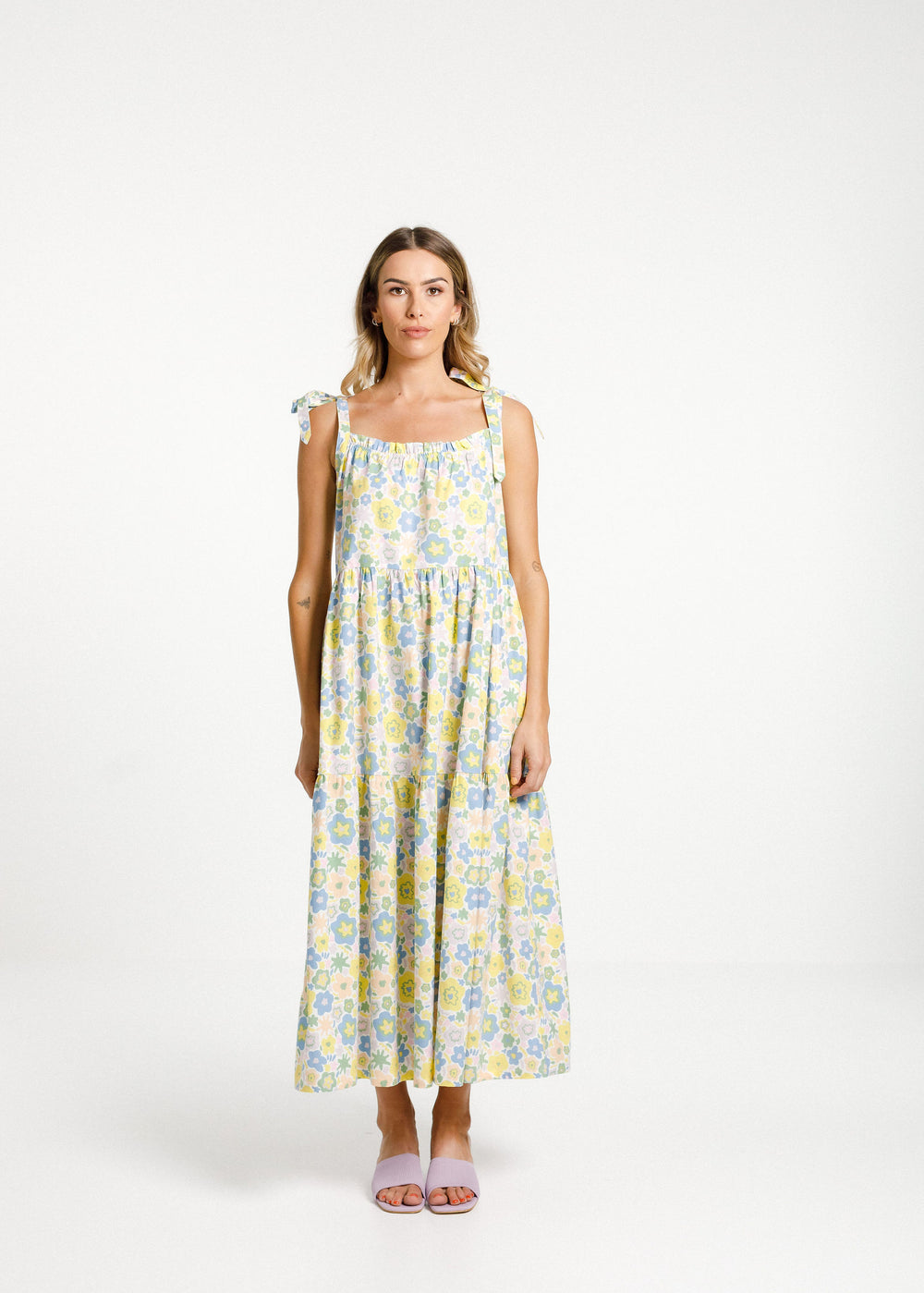 Tie Up Ziggy Dress - Paradise Print