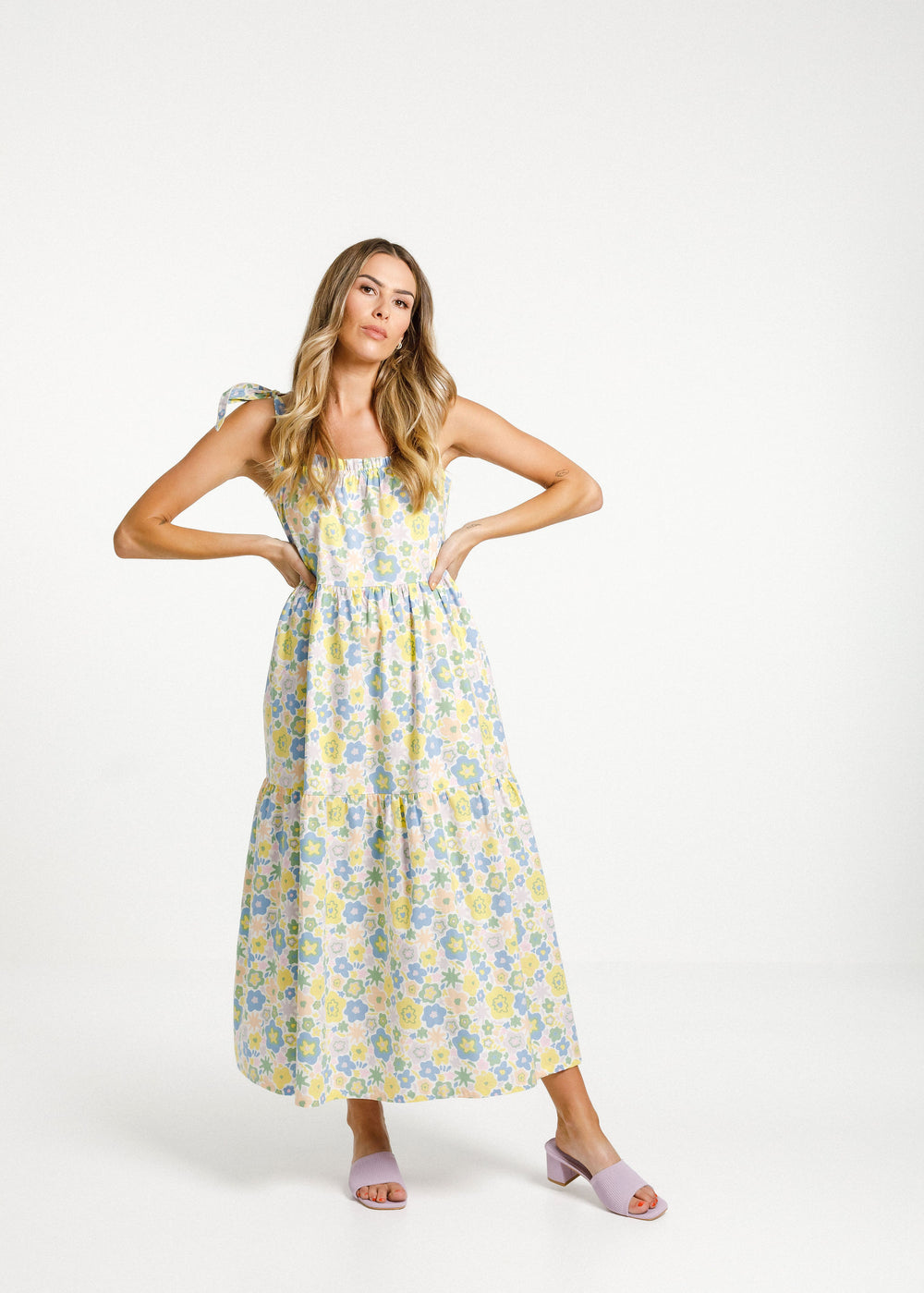 Tie Up Ziggy Dress - Paradise Print