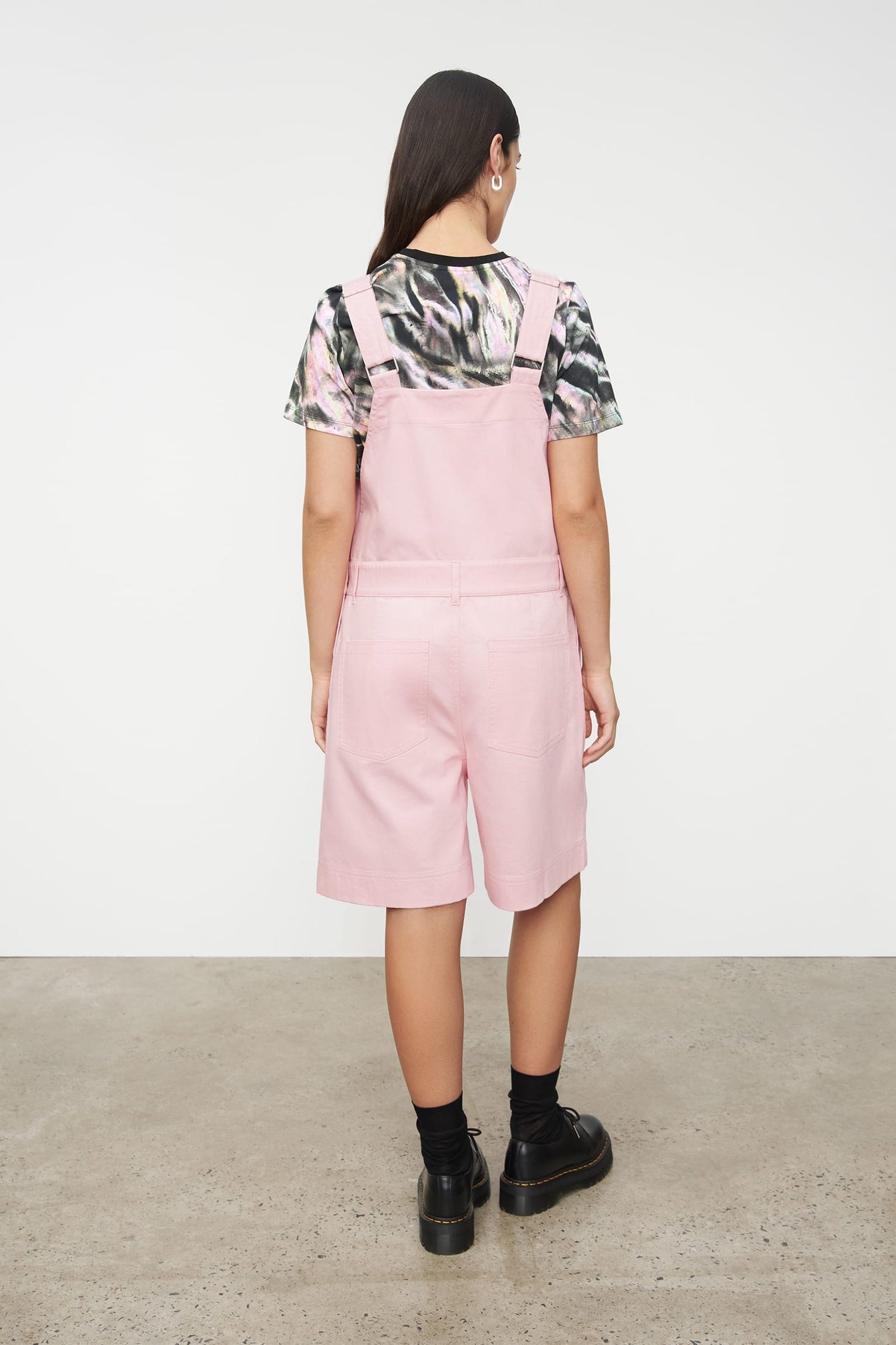 Wander Dungarees - Light Pink Denim