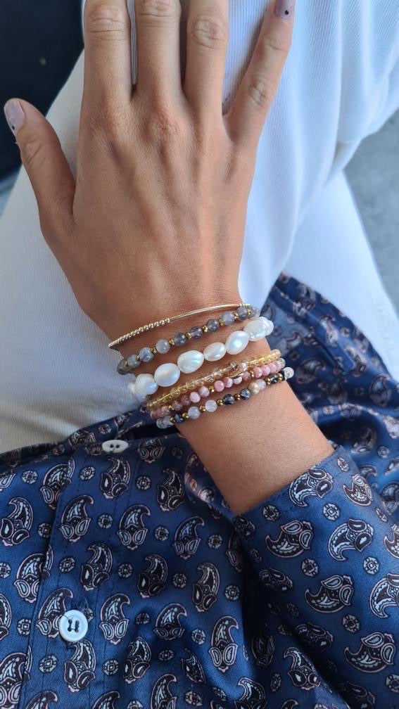 Amuleto Bracelet Citrine 4mm - Gold