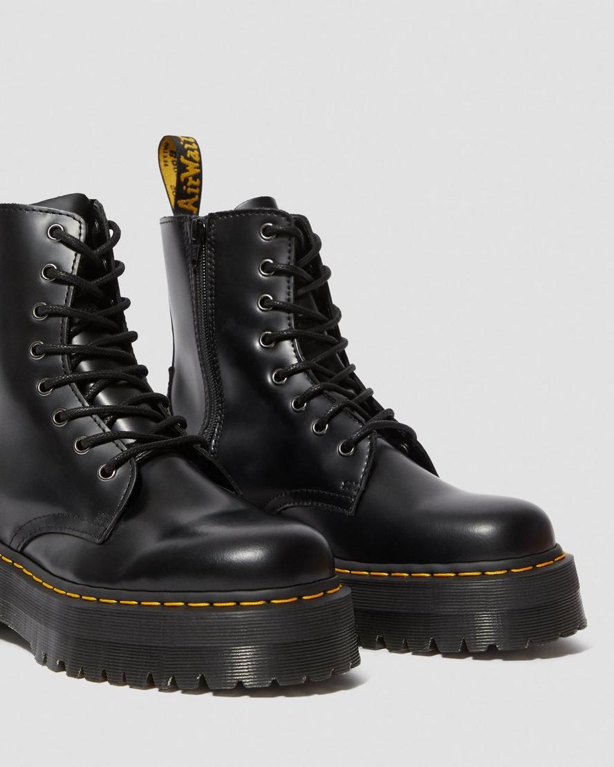 Jadon Boot - Black Polished Smooth