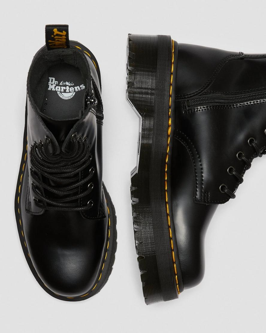Jadon Boot - Black Polished Smooth