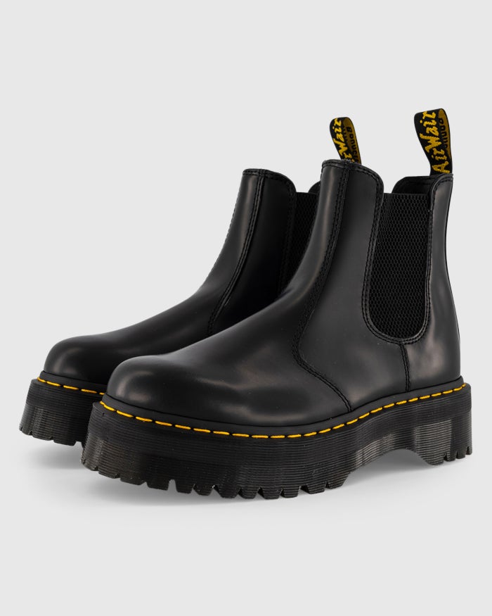 2976 Quad Chelsea Boot - Black Polished Smooth