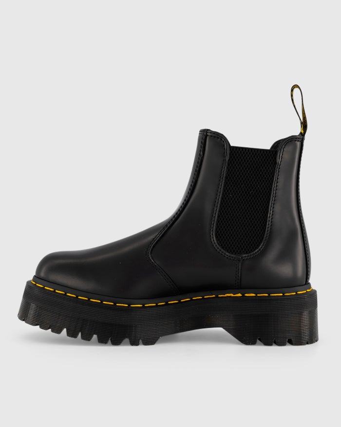 2976 Quad Chelsea Boot - Black Polished Smooth