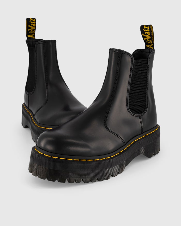 2976 Quad Chelsea Boot - Black Polished Smooth