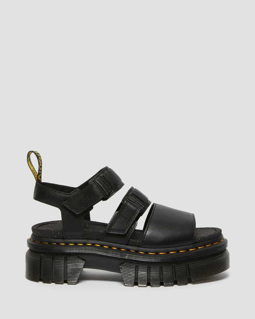 Ricki 3-Strap Sandal - Black