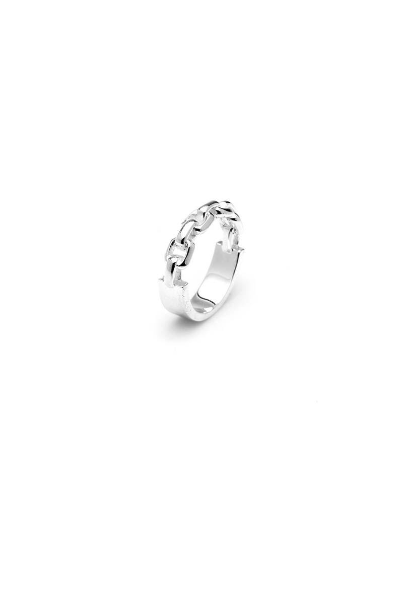 Chain Link Maxi Ring - Silver