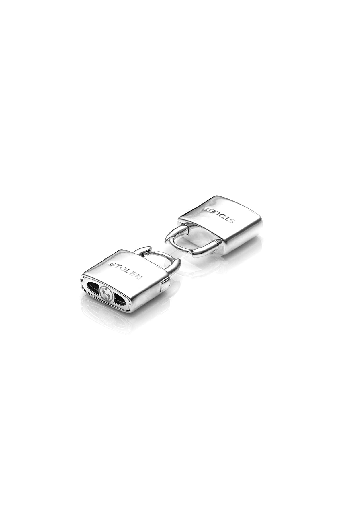 Locket Earrings - Silver