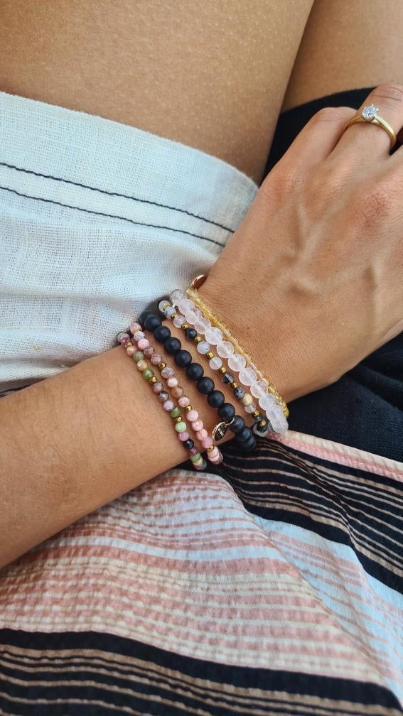 Amuleto Bracelet Citrine 4mm - Gold