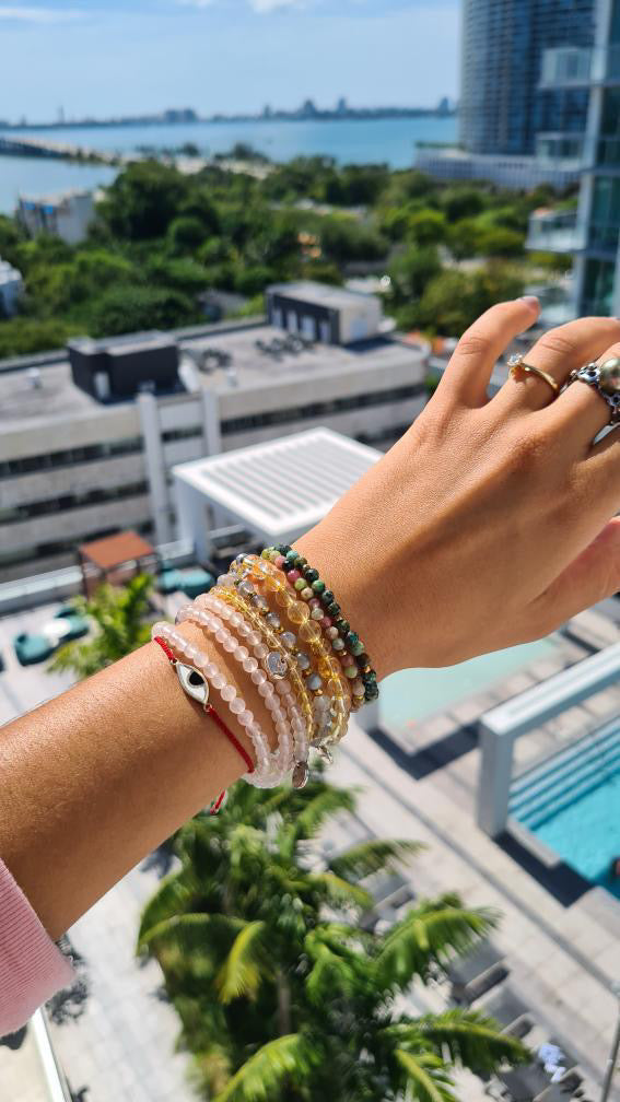 Amuleto Bracelet Citrine 4mm - Gold