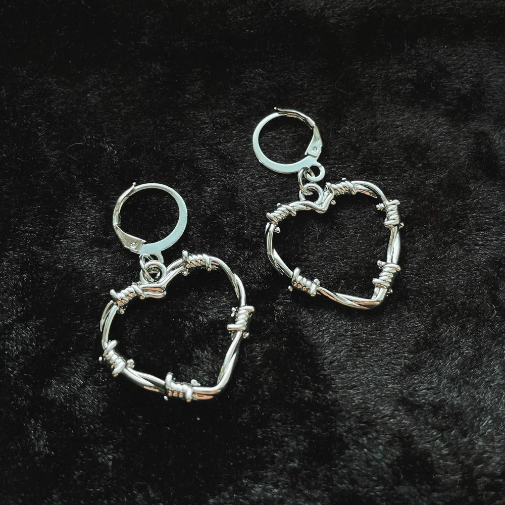 Barbed Heart Earrings