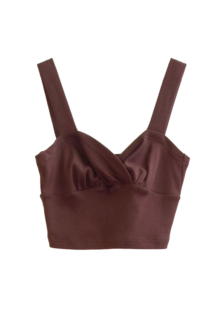 Gala Bralette Top - Chestnut