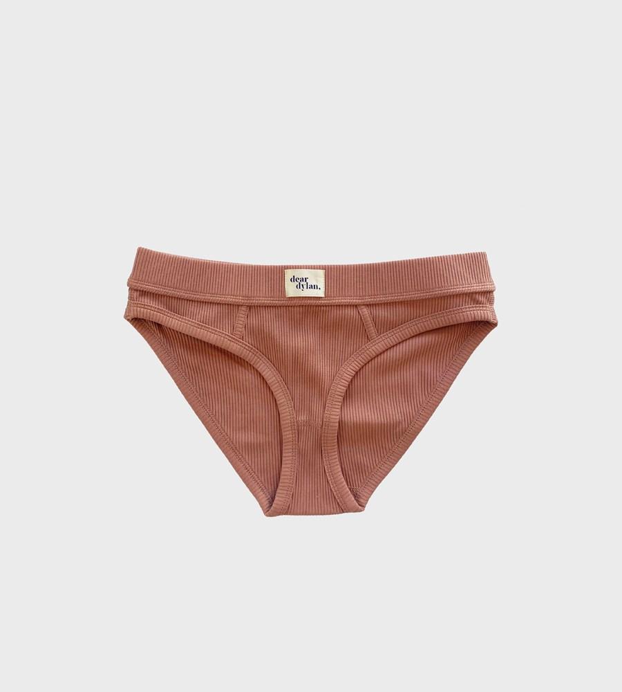 Ribbed Bikini Brief - Cameo Brown