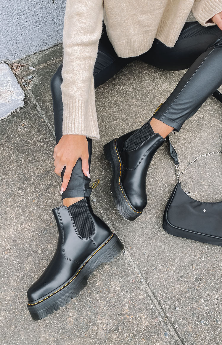2976 Quad Chelsea Boot - Black Polished Smooth