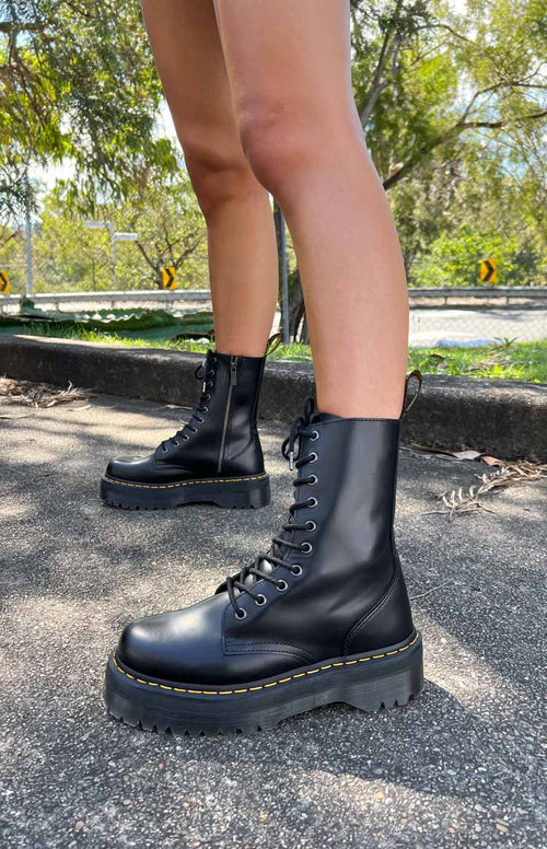 Jadon Boot - Black Polished Smooth