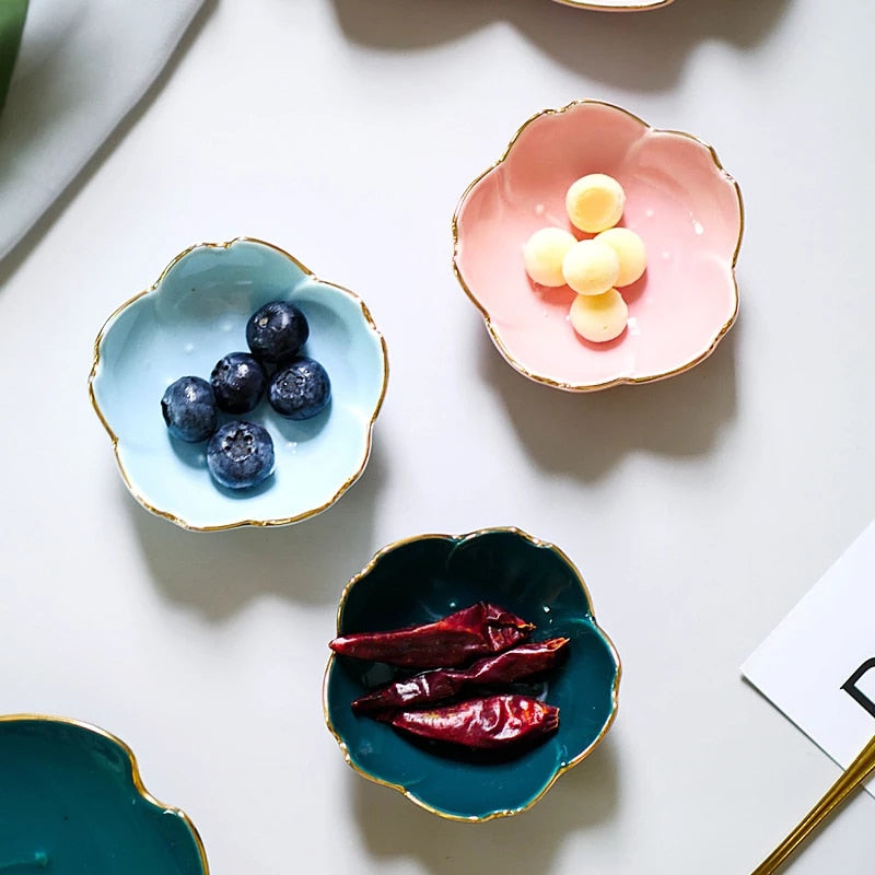 Blossom Dish - Solid Blue