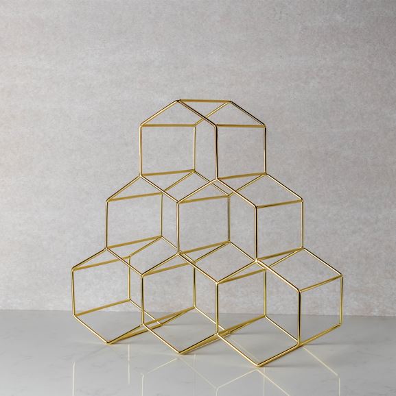 Wine Rack - Gold