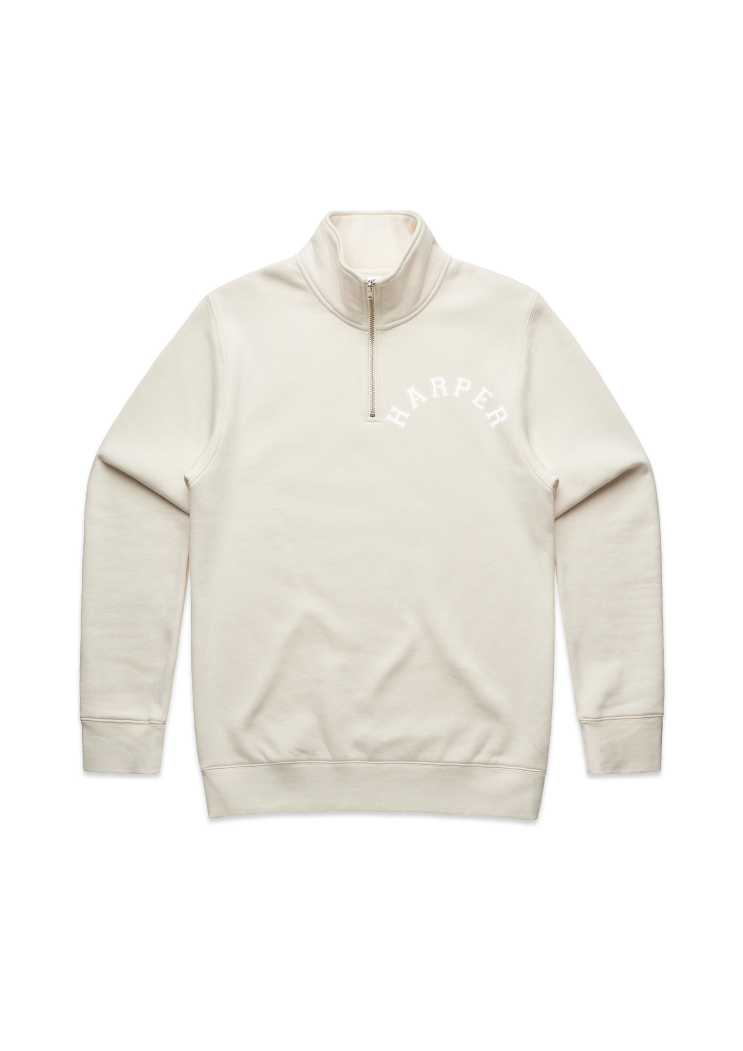 Harper Half Zip - Ecru