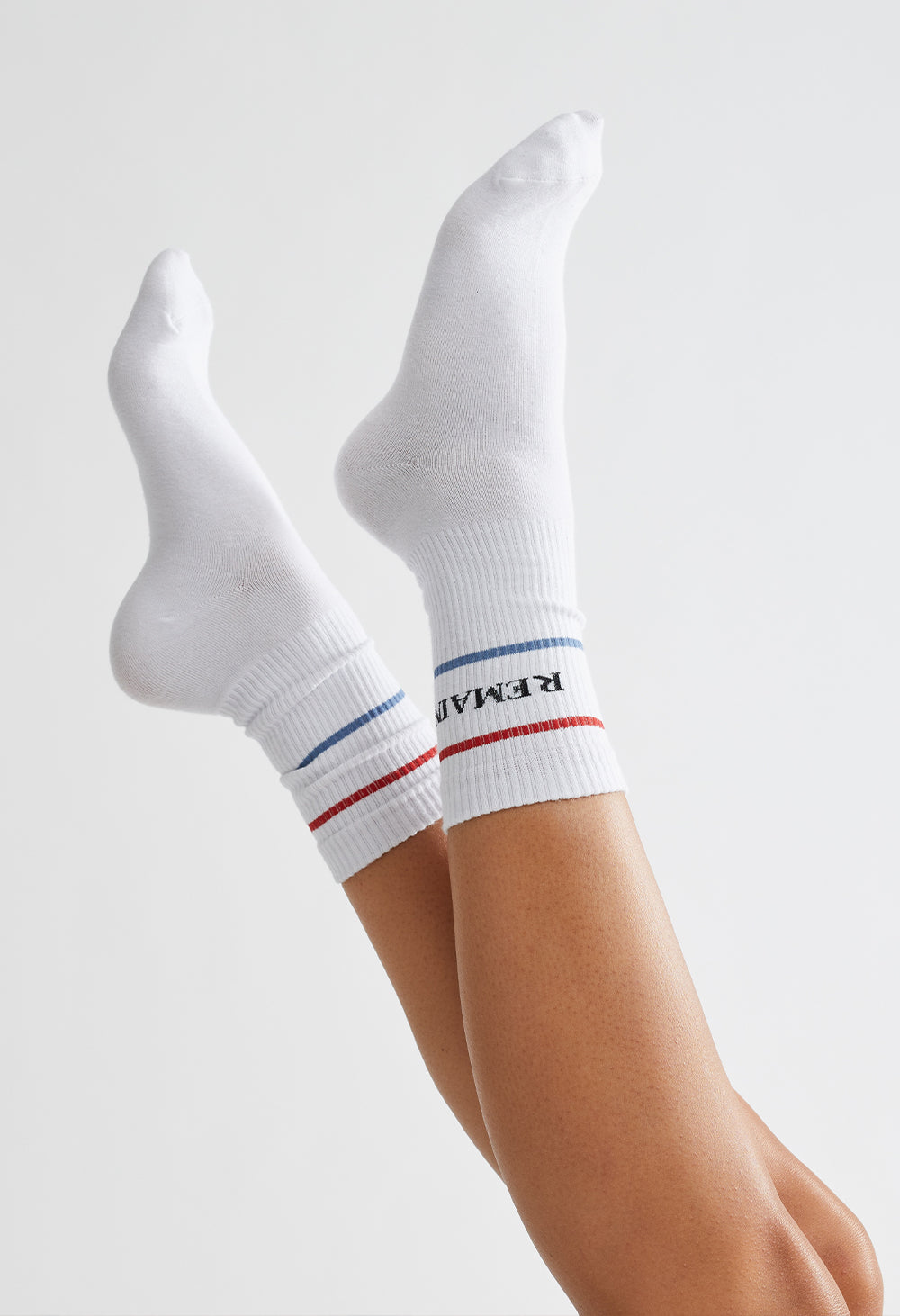 Late Checkout Socks - Black and Bone