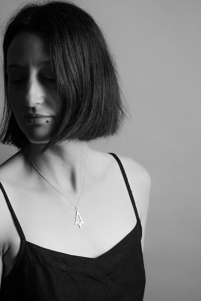 Direction Necklace - Silver