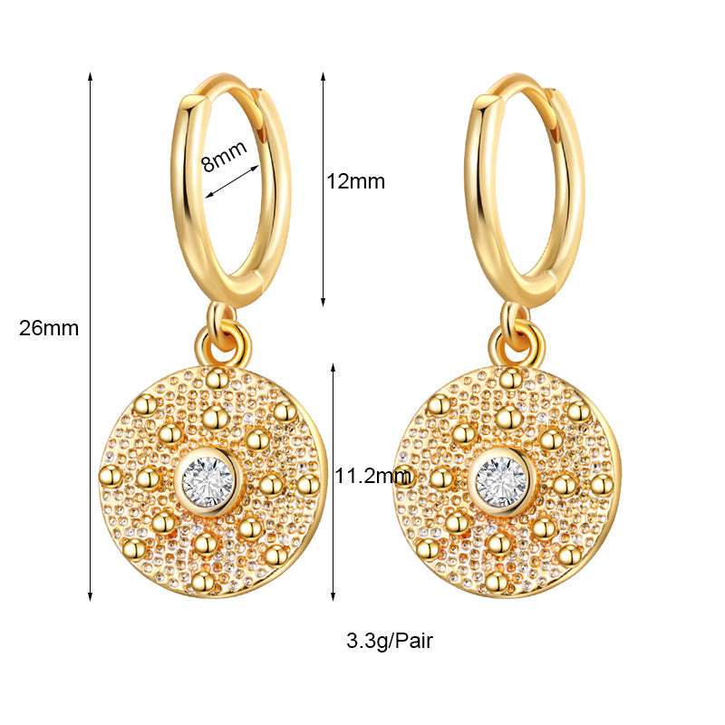 Round Pear Earrings