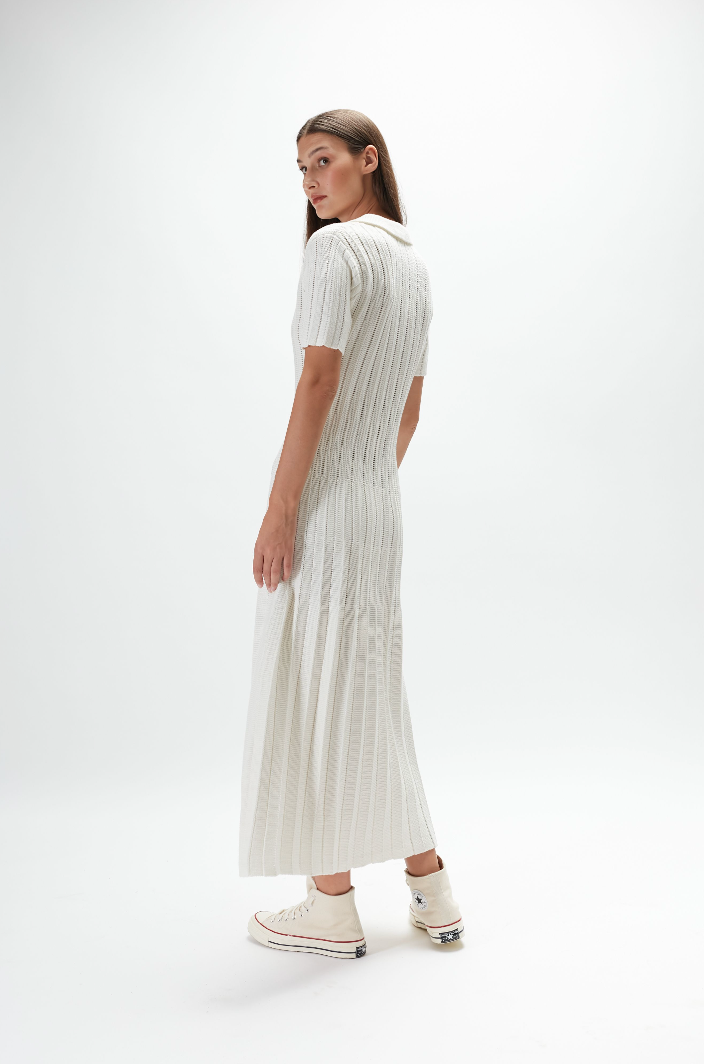 Luisa Knit Dress - White